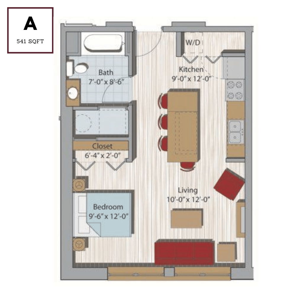 studio apartment layout planner